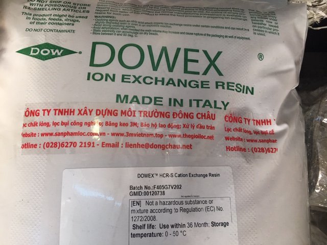 HCR-S Hạt Nhựa Dowex Làm Mềm Nước, Loại Bỏ Ion Dương